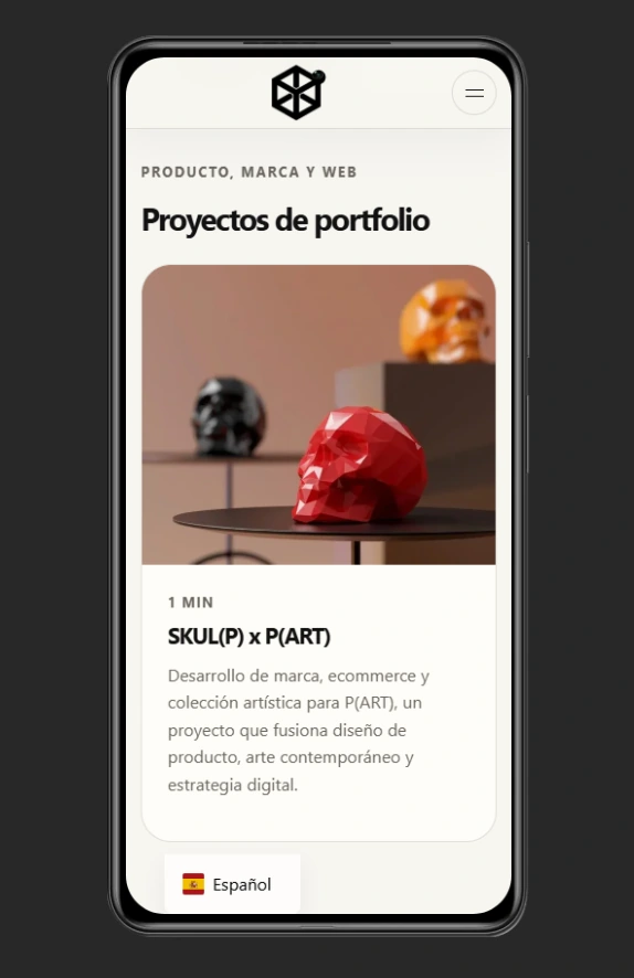 Mobile layouts from the Diego A. López Ratti portfolio